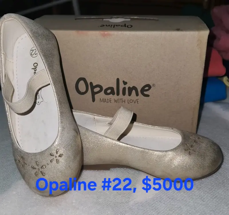 Zapatos de niña dorados Opaline talla 22 - 1