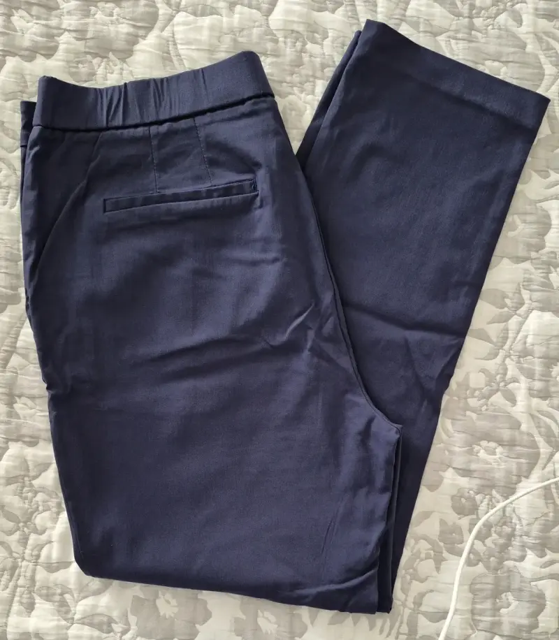 Pantalones de vestir azul marino para mujer