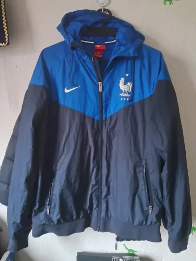 Chaqueta Nike Francia 2018 Azul con Capucha - miniatura 1
