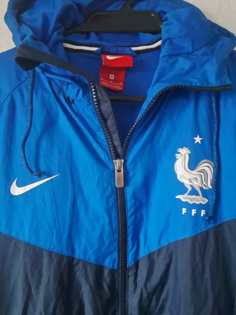 Chaqueta Nike Francia 2018 Azul con Capucha - 2