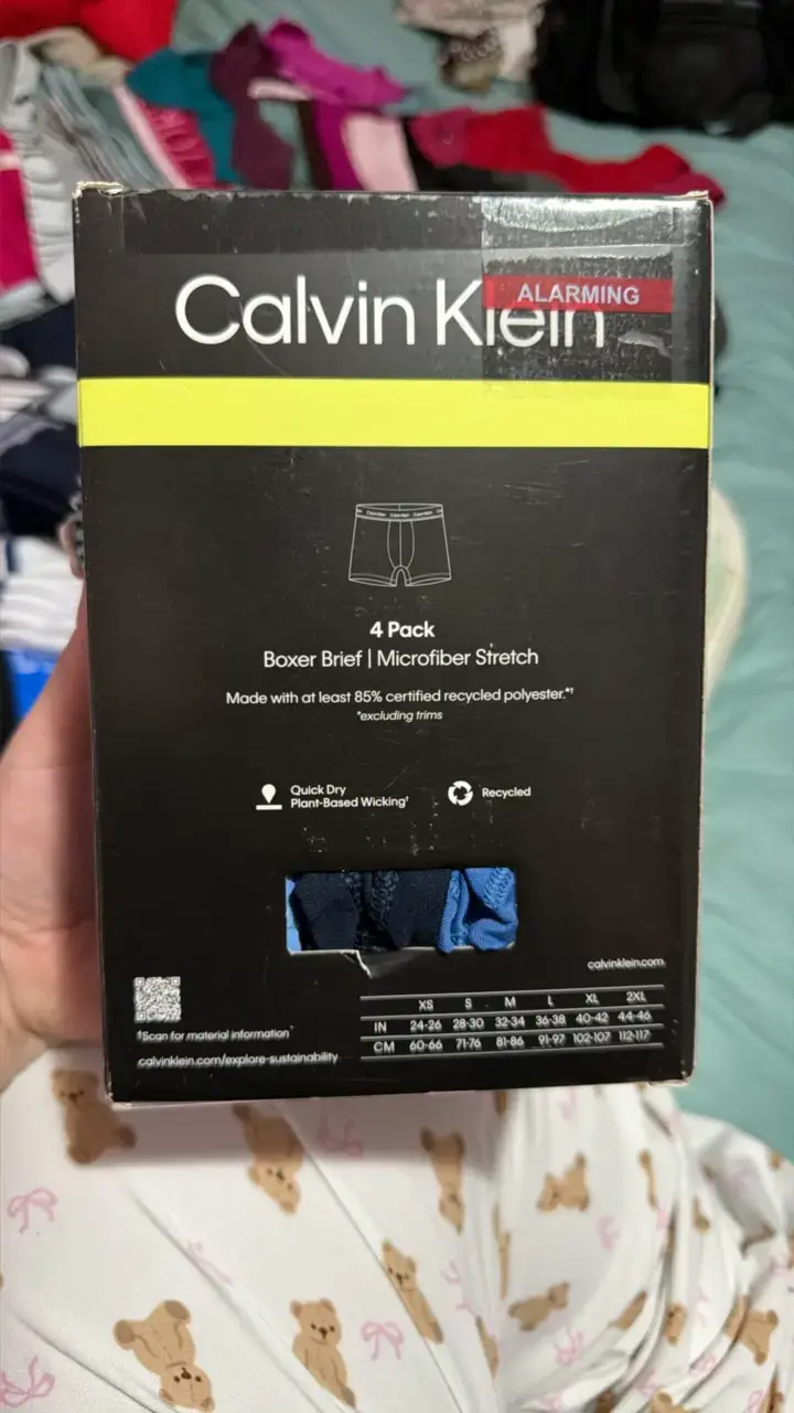 Pack de 4 bóxers Calvin Klein microfibra Talla M