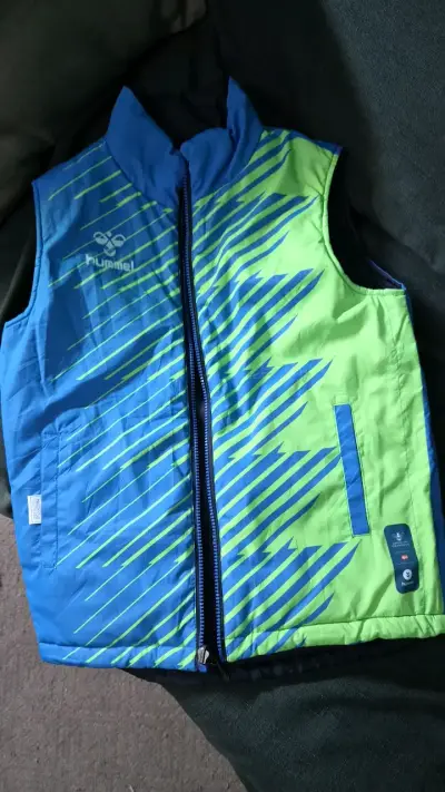 Chaleco deportivo Hummel reversible azul y verde - miniatura 5