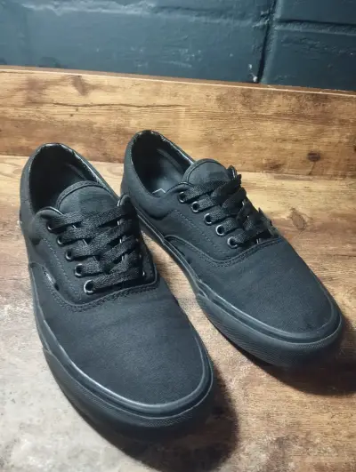 Zapatillas vans era black talla 9.5, 42,5 (27,5 cm - miniatura 1