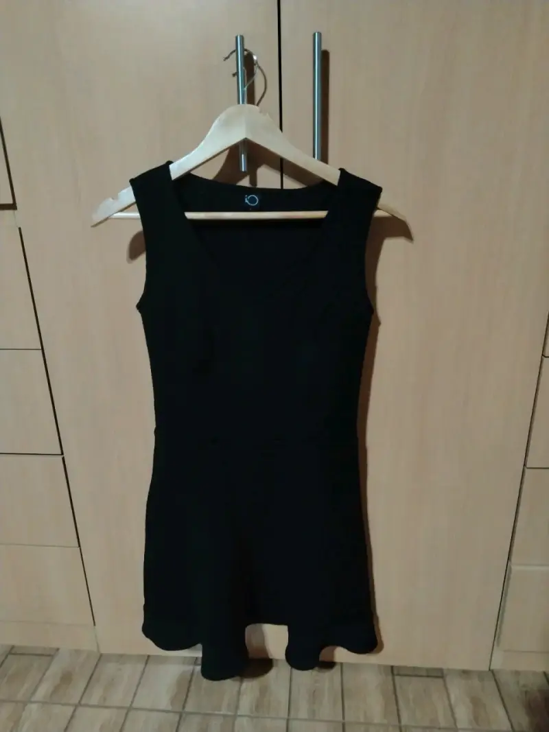 Chaqueta de cuero sintético marrón con cierre - 5