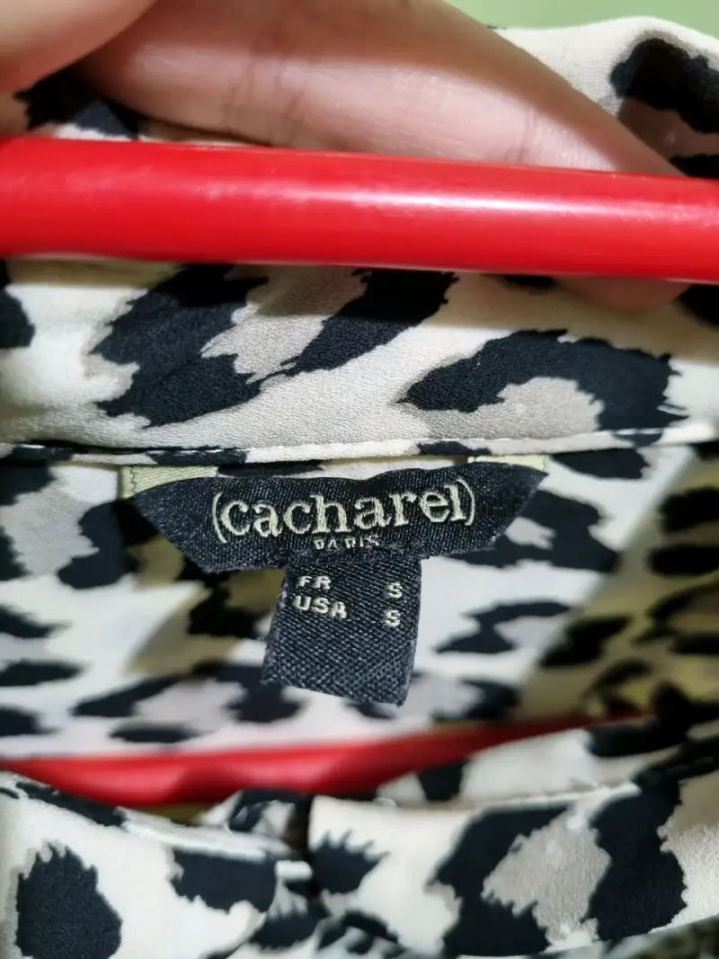 Blusa Cacharel talla S estampado animal print - 2