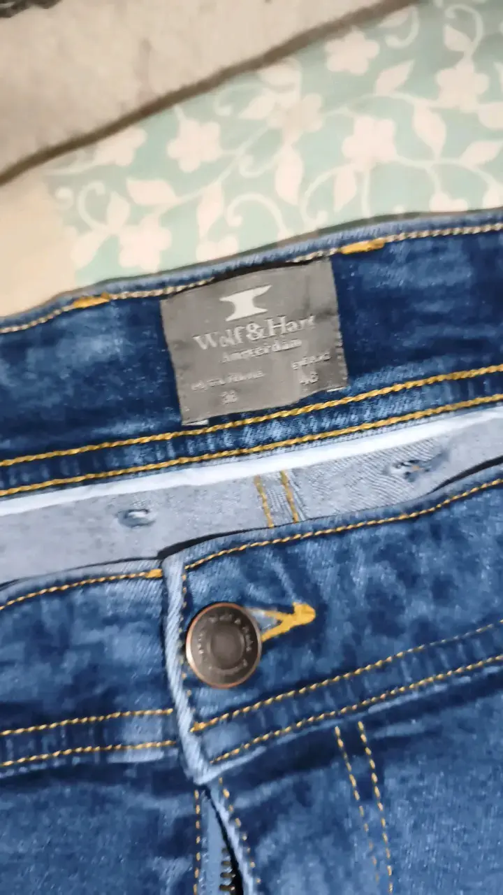 Jeans azul oscuro Wolf & Hank para hombre - 3