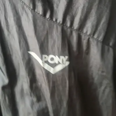 Chaqueta deportiva negra Pony con cierre - miniatura 2