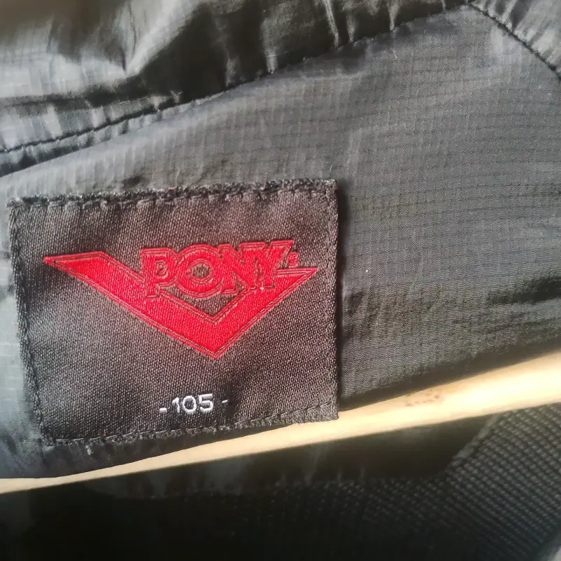 Chaqueta deportiva negra Pony con cierre - 5