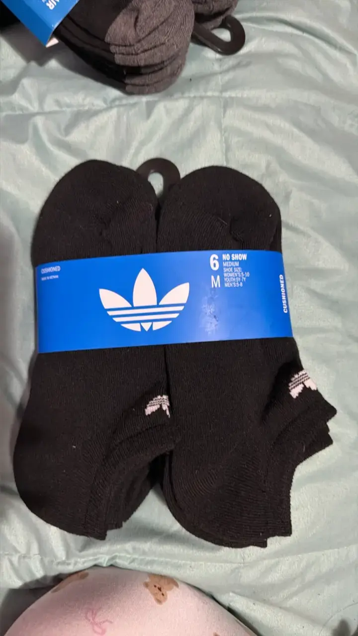Calcetines invisibles negros Adidas talla M - 2