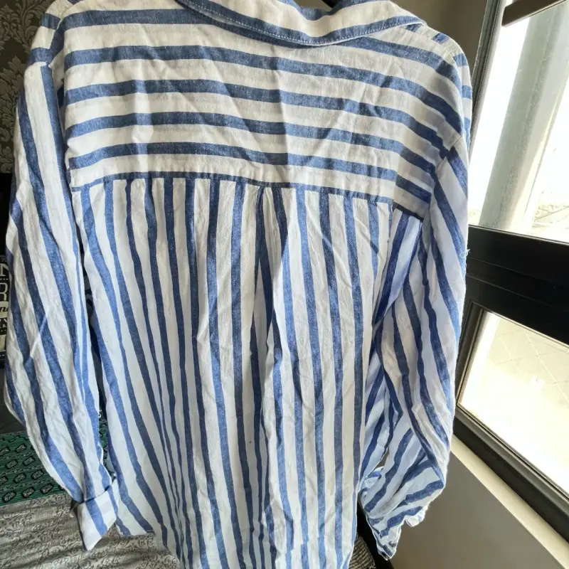 Camisa de rayas azules y blancas Everme - 3