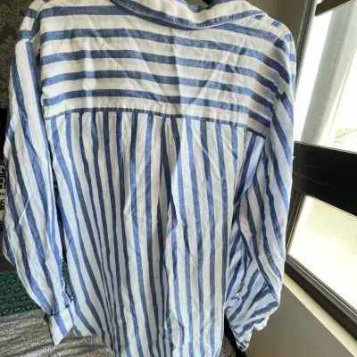 Camisa de rayas azules y blancas Everme - miniatura 3