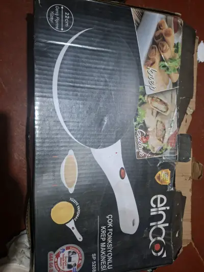 Máquina para crepes eléctrica Einbo 22cm - miniatura 1