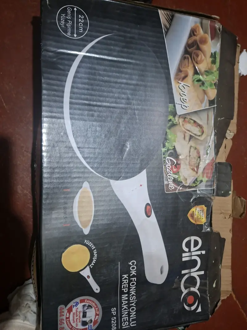 Máquina para crepes eléctrica Einbo 22cm - 1