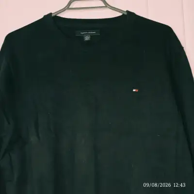 Sueter negro Tommy Hilfiger para hombre - miniatura 4
