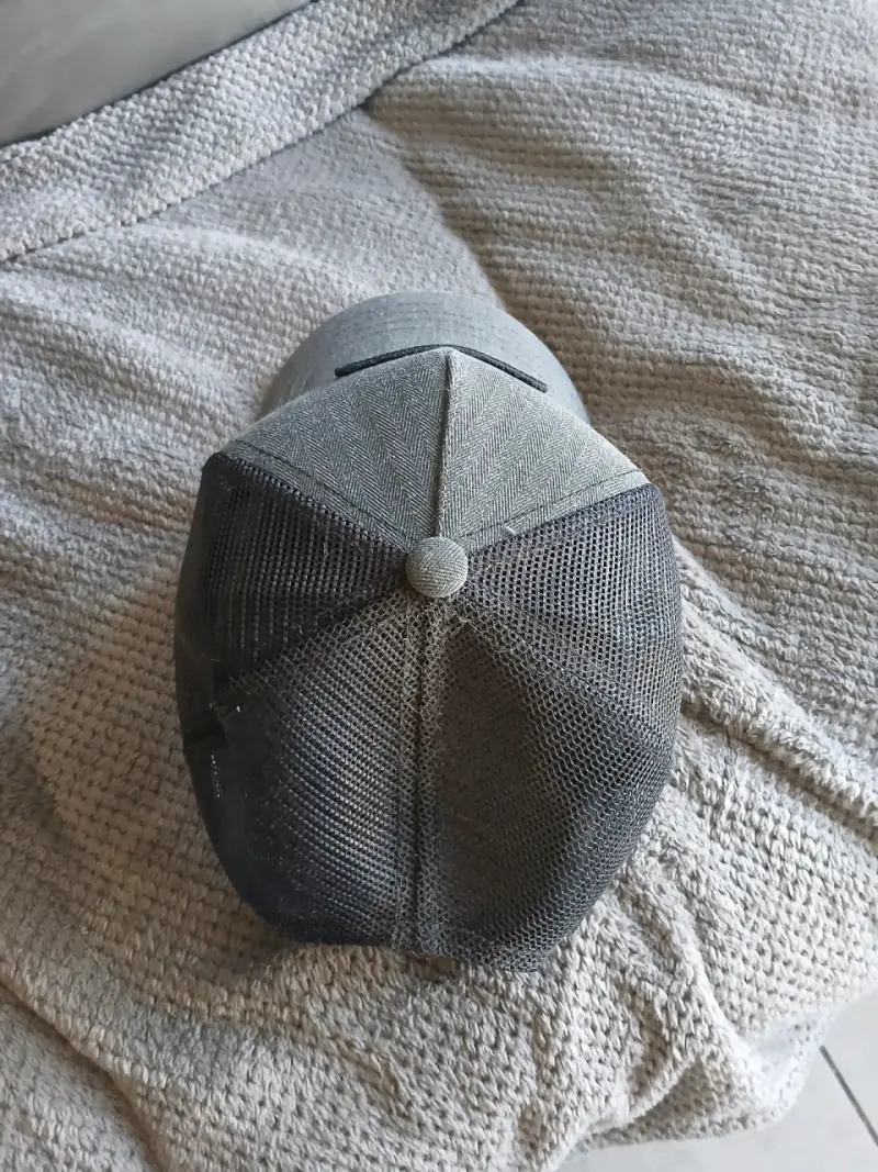 Gorra gris con diseño de picaflor - 2
