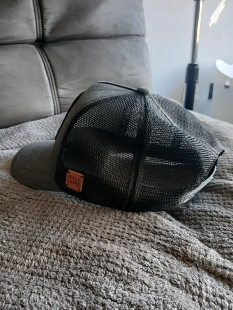 Gorra gris con diseño de picaflor - 3