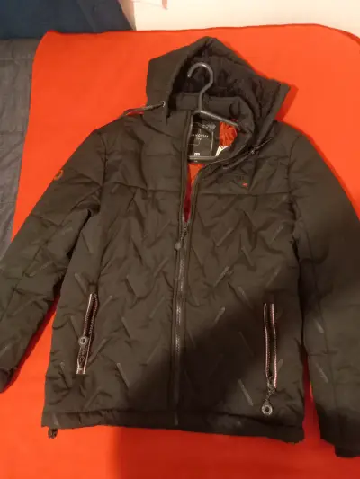 Chaqueta de invierno negra para niño Gangster - miniatura 2