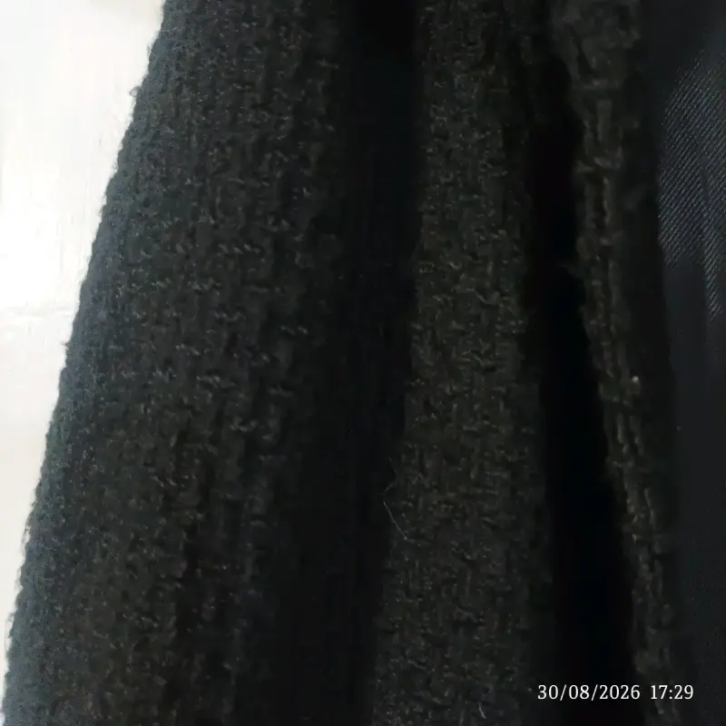 Abrigo negro Calvin Klein de lana - 5