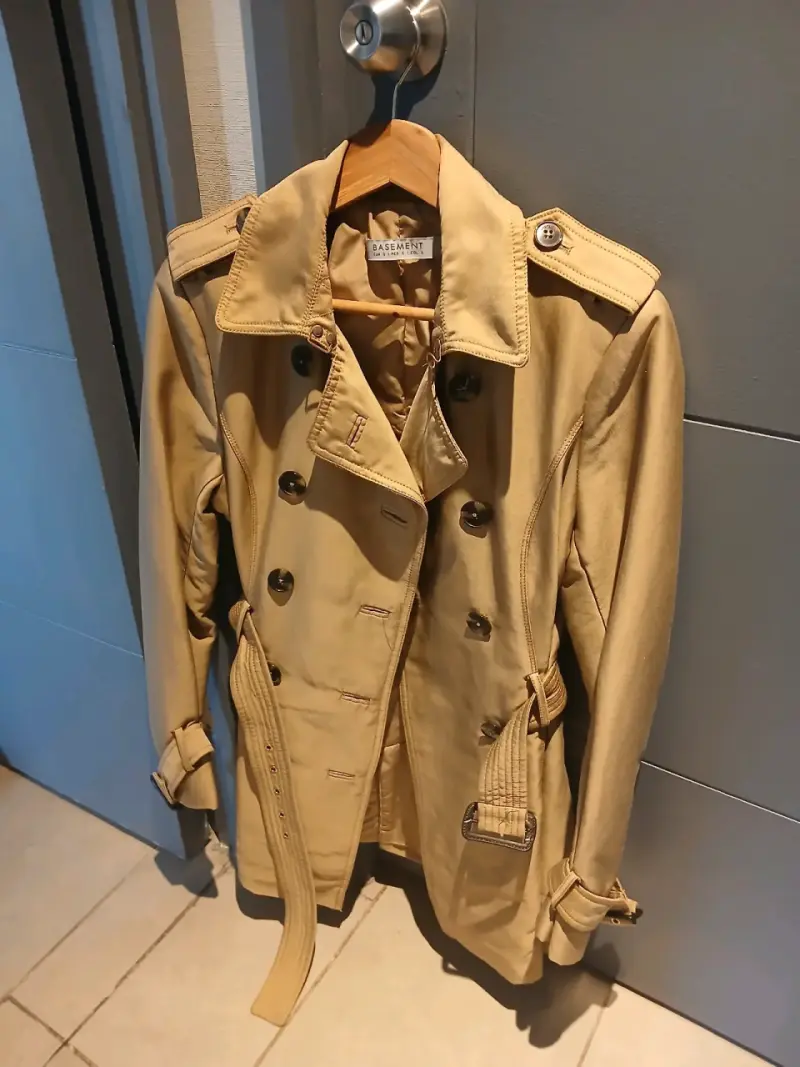 Abrigo trench beige Basement para mujer - 1