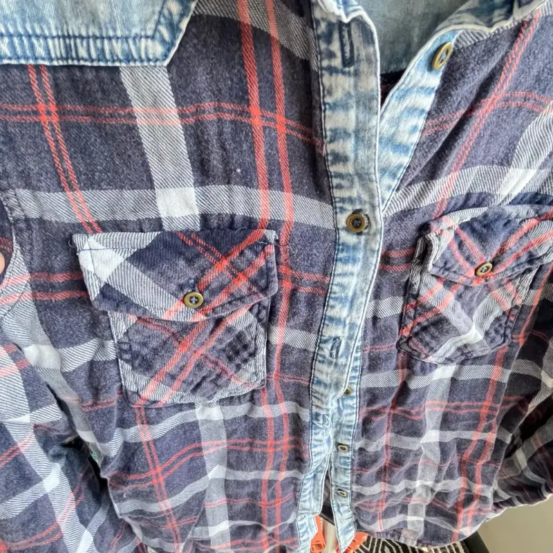 Camisa de franela a cuadros para hombre - 3