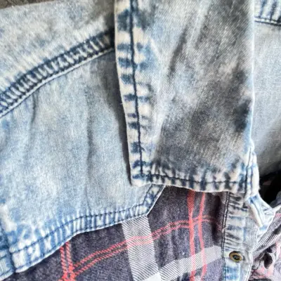 Camisa de franela a cuadros para hombre - miniatura 4