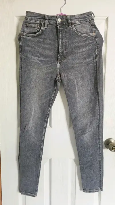 Jeans gris Zara para mujer talla 40 - miniatura 1