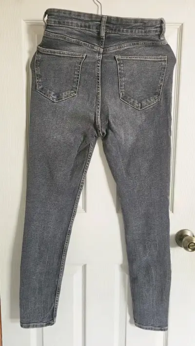 Jeans gris Zara para mujer talla 40 - miniatura 2
