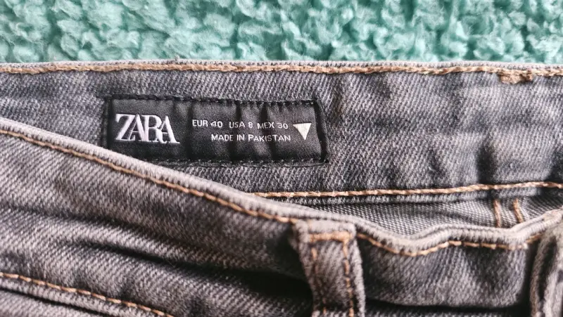 Jeans gris Zara para mujer talla 40 - 3