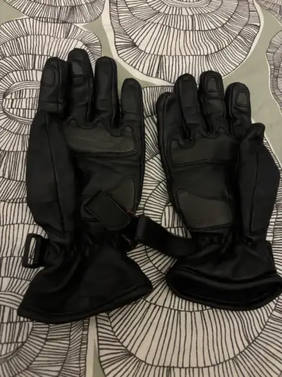 Guantes de moto negros con diseño rosa Armada - miniatura 2