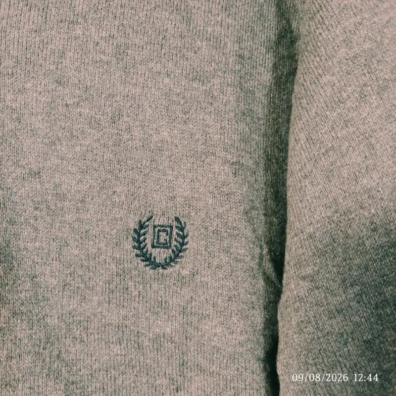Suéter gris de algodón Chaps para hombre - 5