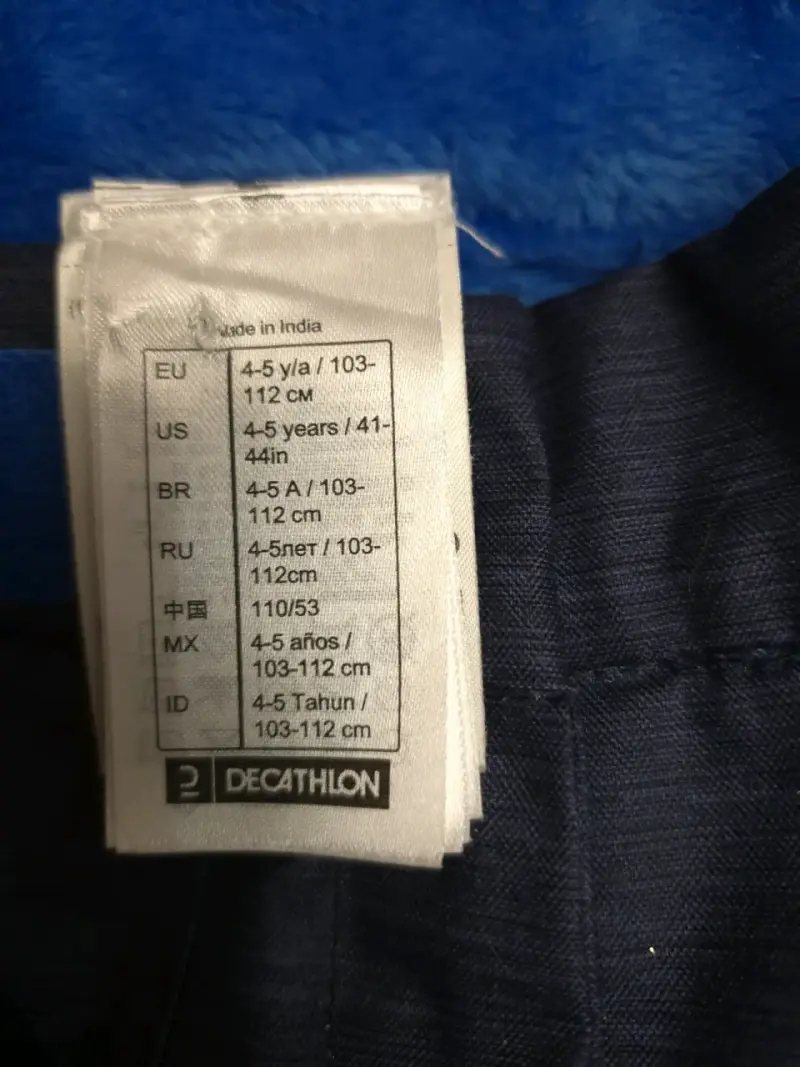 Pantalones de esquí para niños Decathlon azul - 3