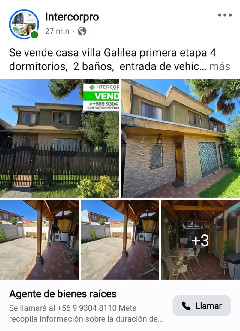 Vendo casa en villa Galilea Curicó
