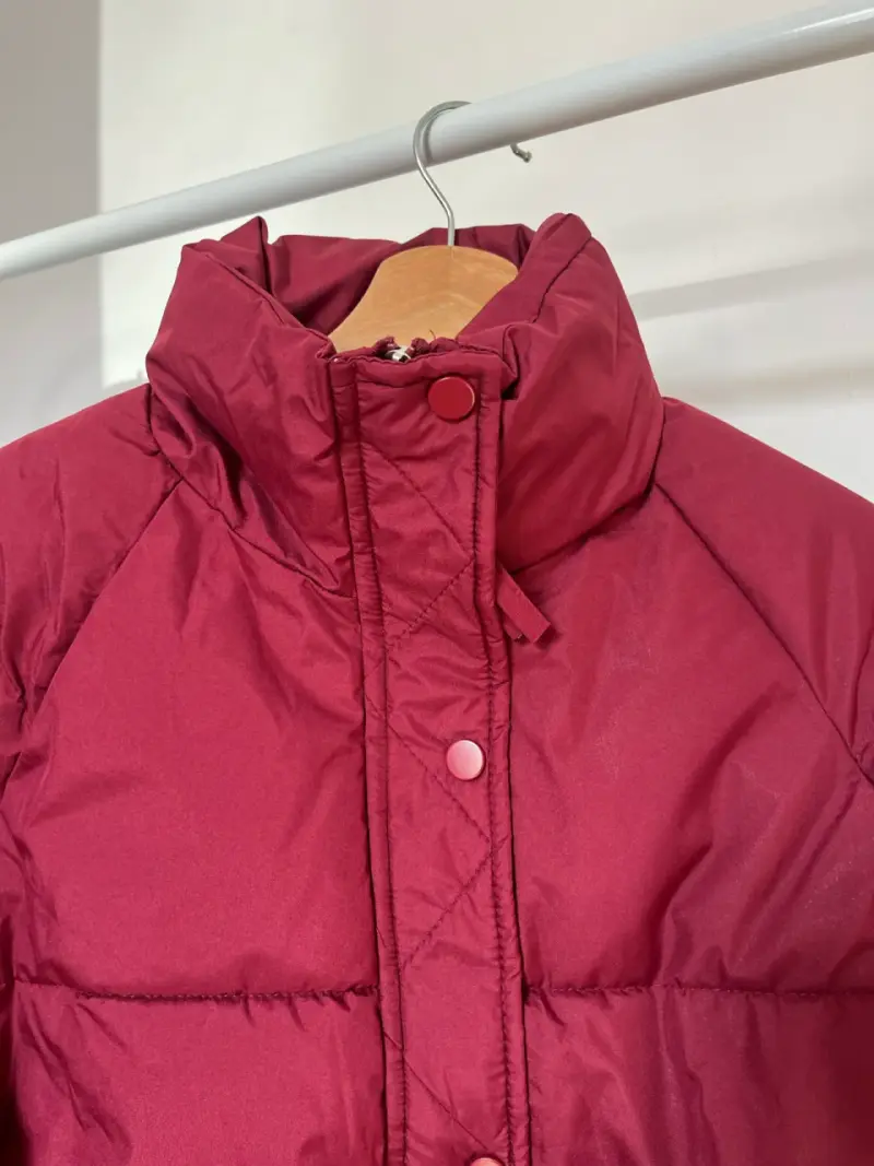 Chaqueta acolchada burdeos para mujer - 1