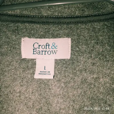 Poleron verde Croft & Barrow con cierre - miniatura 4