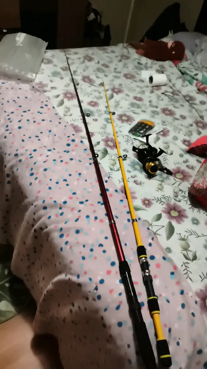 Set de cañas de pescar con carrete