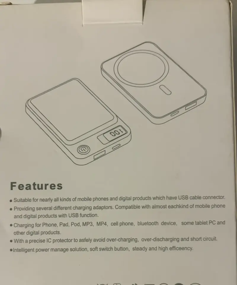 Power Bank Inalámbrico 22.5W Carga Rápida - 3