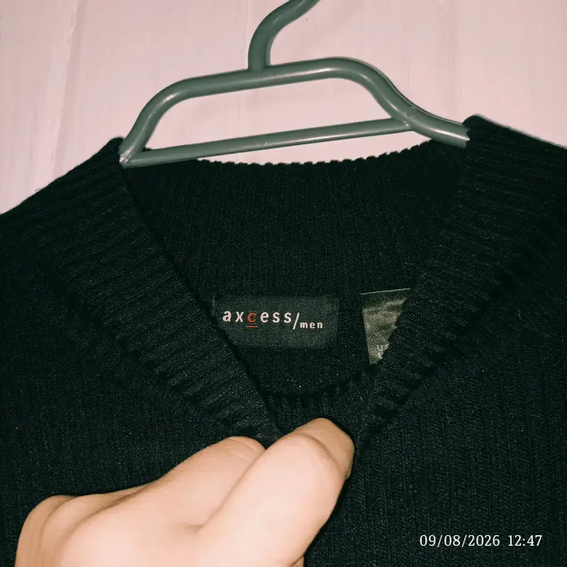 Suéter negro de hombre Axcess - 3