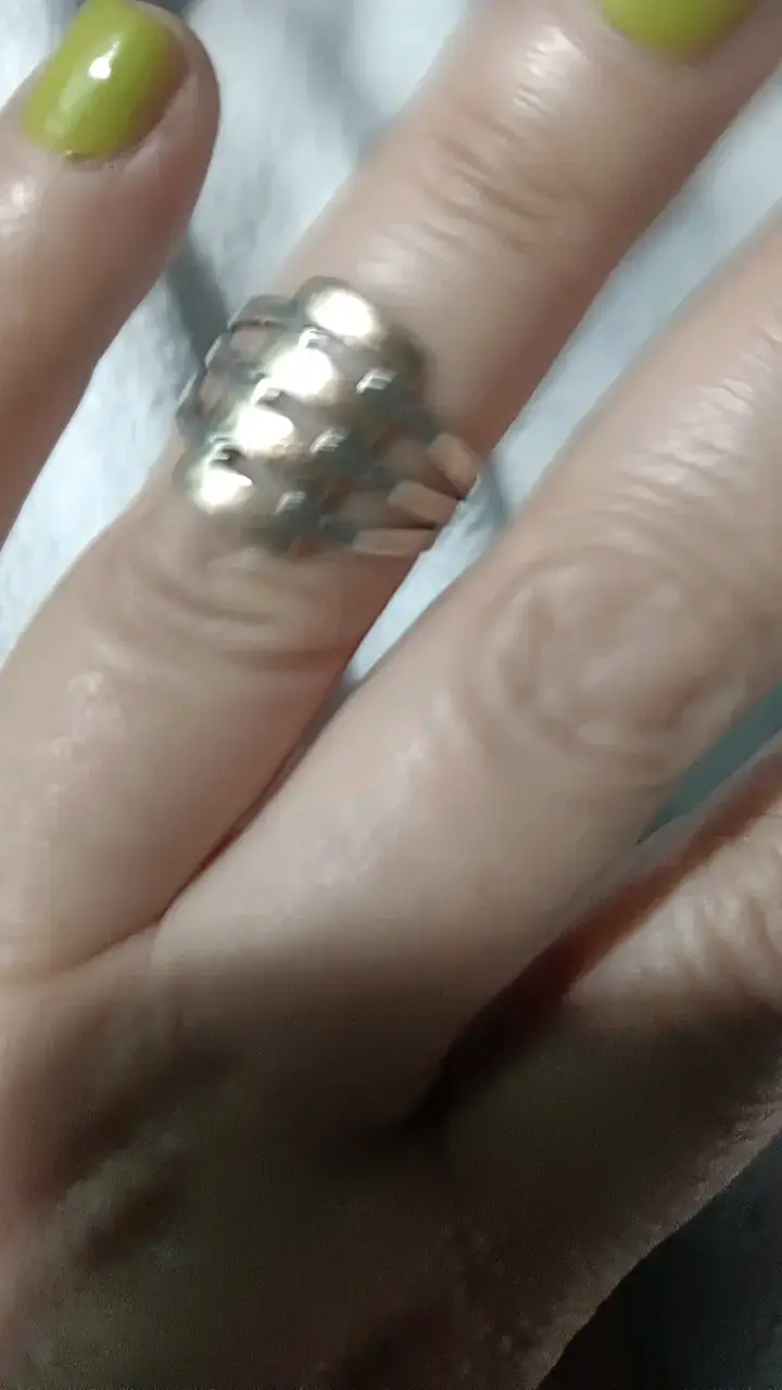Anillo de plata diseño moderno