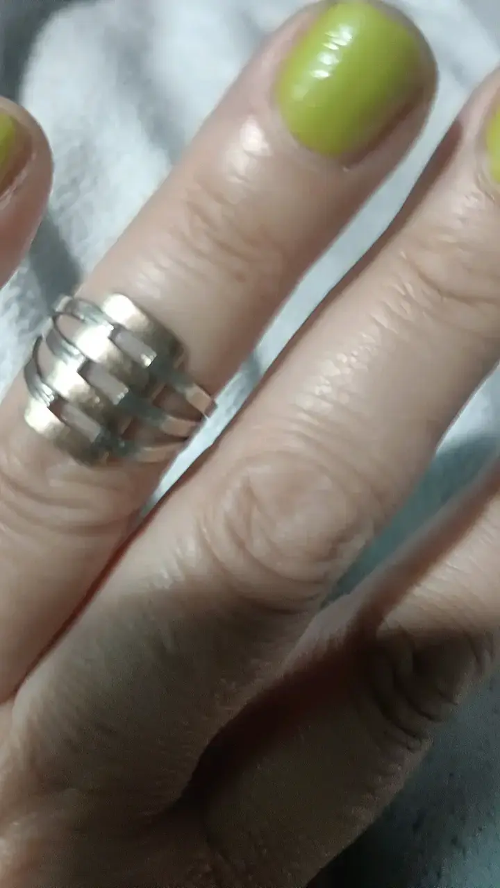Anillo de plata diseño moderno - 2