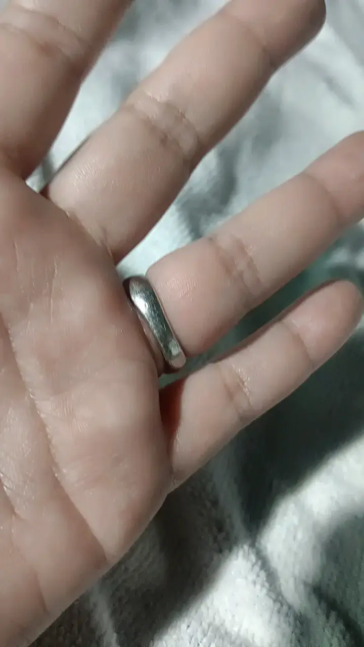Anillo de plata con diseño acanalado - 5