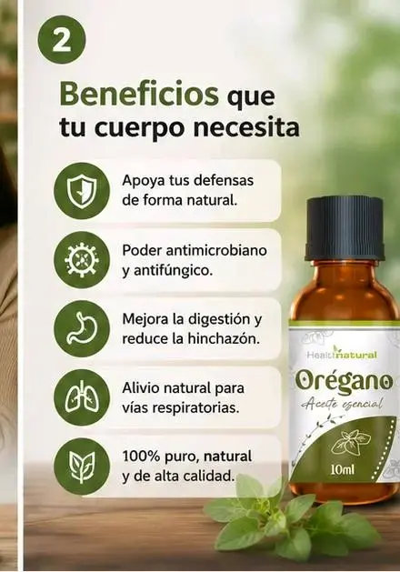 Aceite Esencial de Orégano 10ml para Resfriados - 4