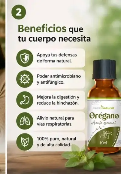 Aceite Esencial de Orégano 10ml para Resfriados - miniatura 4