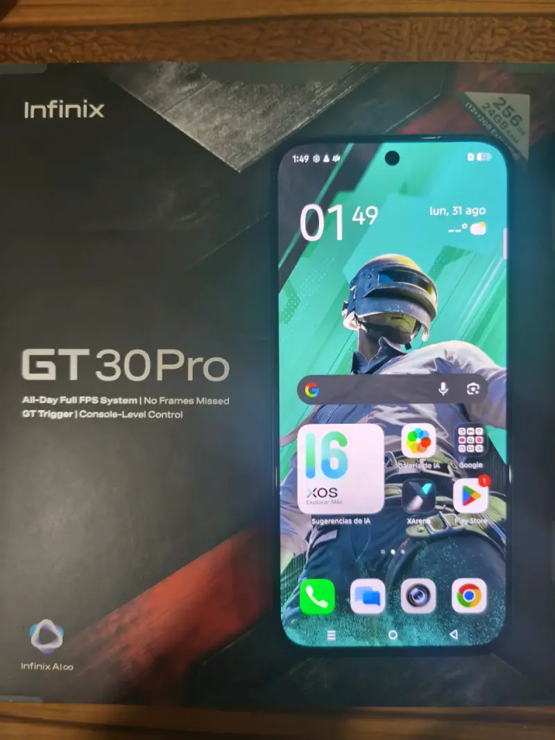Smartphone Infinix GT 30 Pro 256GB Negro - 1
