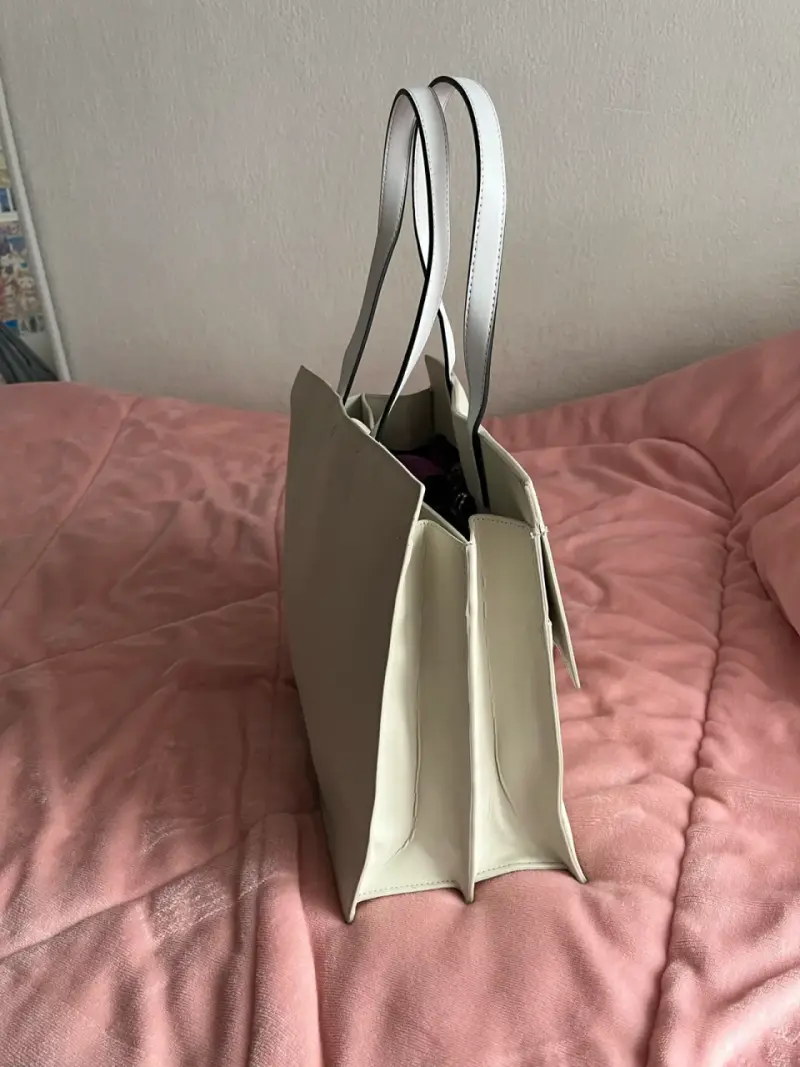 tote blanco eco cuero - 2