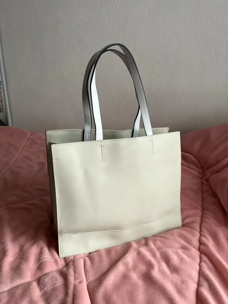 tote blanco eco cuero - 3