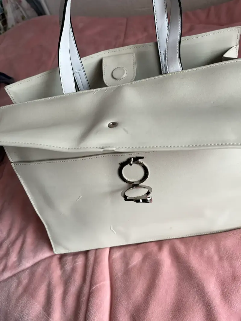 tote blanco eco cuero - 6
