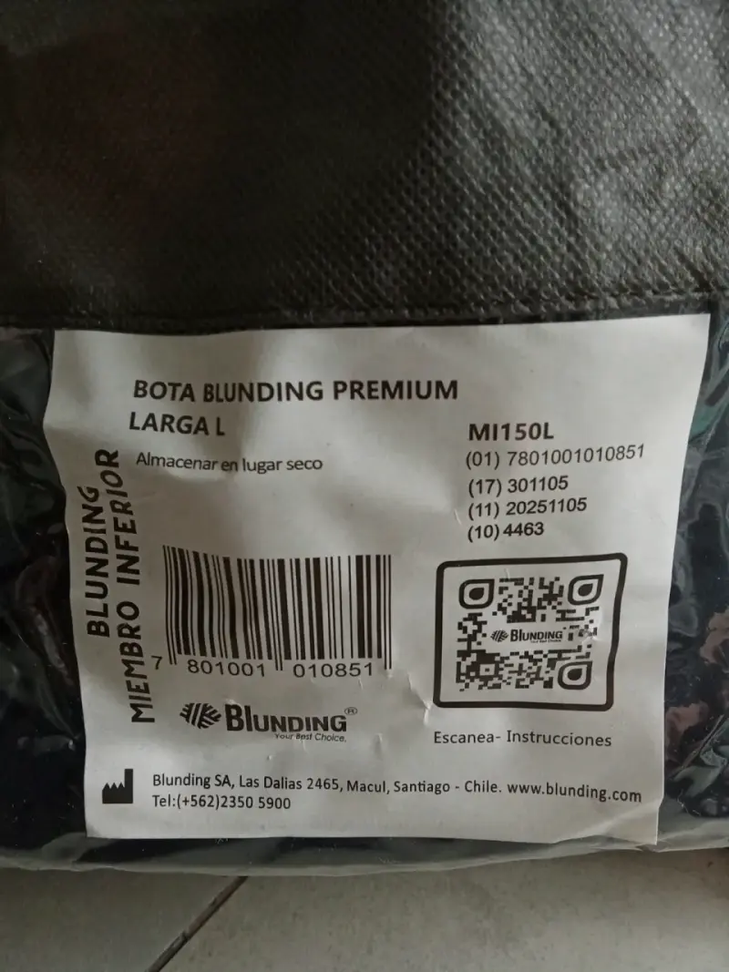 Bota ortopédica Blunding Premium negra L - 5