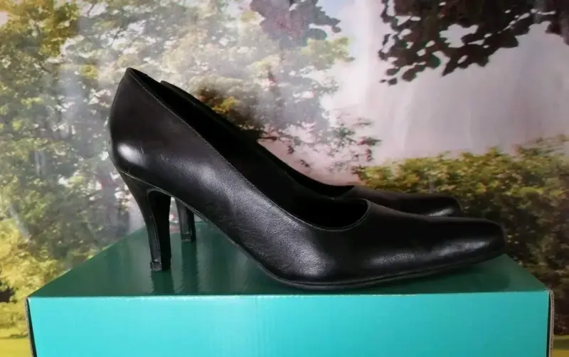 Zapatos de Tacón Negro Caprice Talla 39 - 1