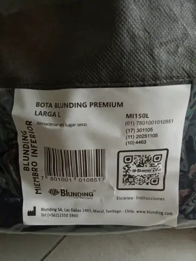 Bota ortopédica Blunding Premium negra L - miniatura 5