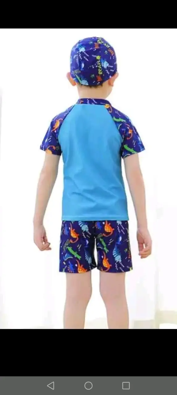 Traje de baño infantil con diseño de dinosaurio - 2